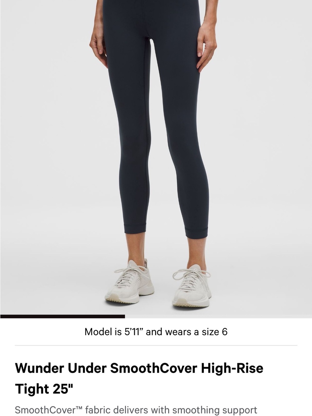 lululemon athletica Wunder Under SmoothCover High-Rise Tights — NAVY
